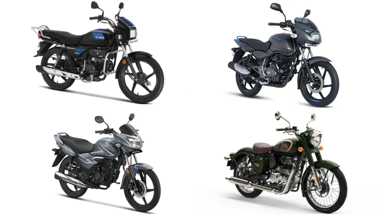 Top 10, selling, motorcycles, September, Hero Splendor, Honda CB Shine, Bajaj Pulsar, Hero HF Deluxe, Bajaj Platina, TVS Apache, Hero Glamour, Honda CB Unicorn 150, Hero Passion, Royal Enfield Classic 350