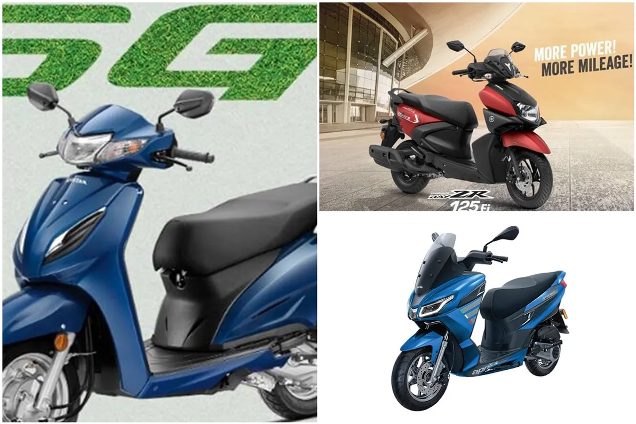 Top 3 scooter launches in 2020, scooter launched in 2020 in india, Honda Activa 6G, Yamaha Ray-ZR 125 FI, Aprilia SXR160 maxi scooter