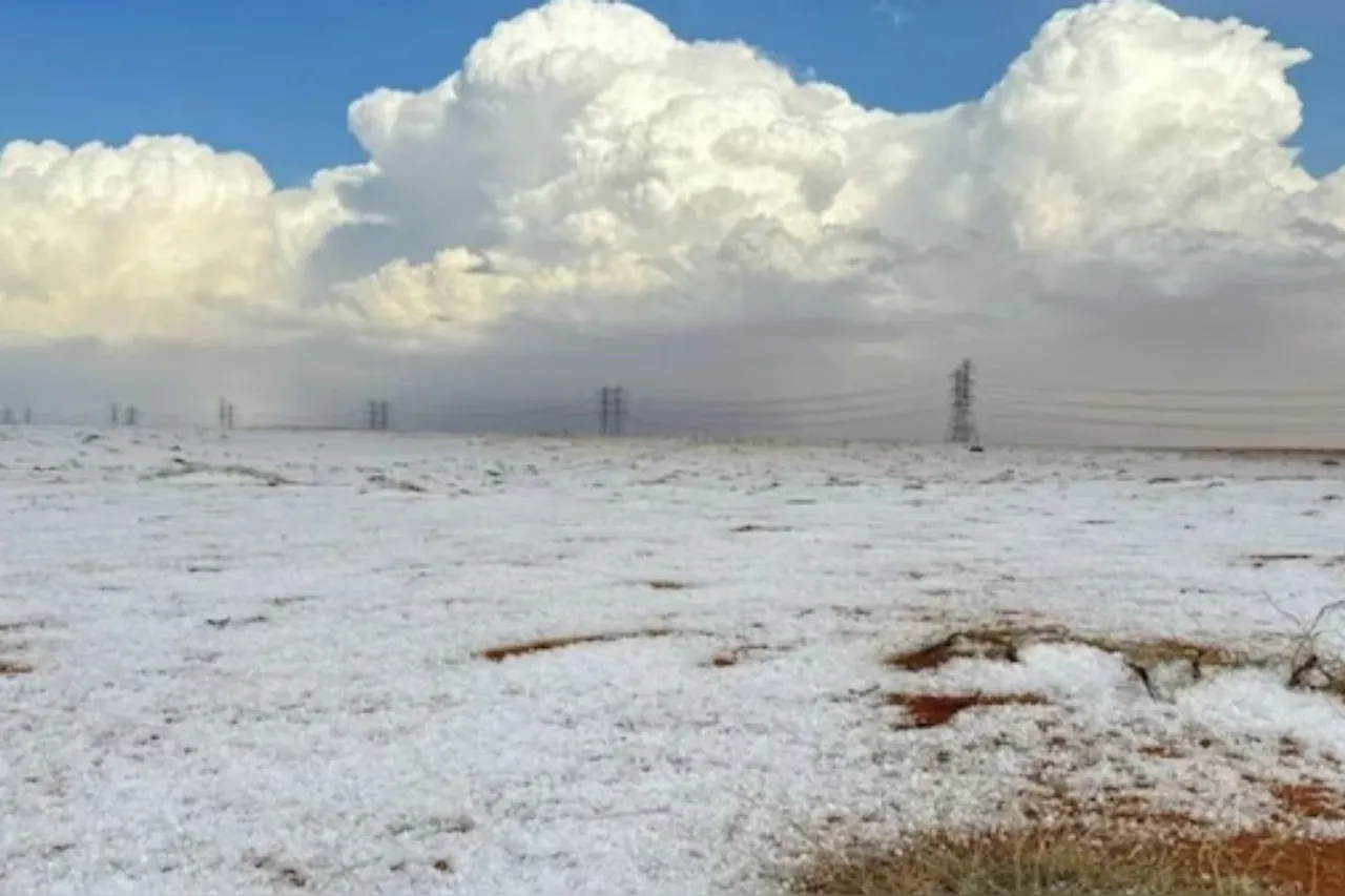 Saudi Arabia's Al-Jawf stunned by rare snowfall