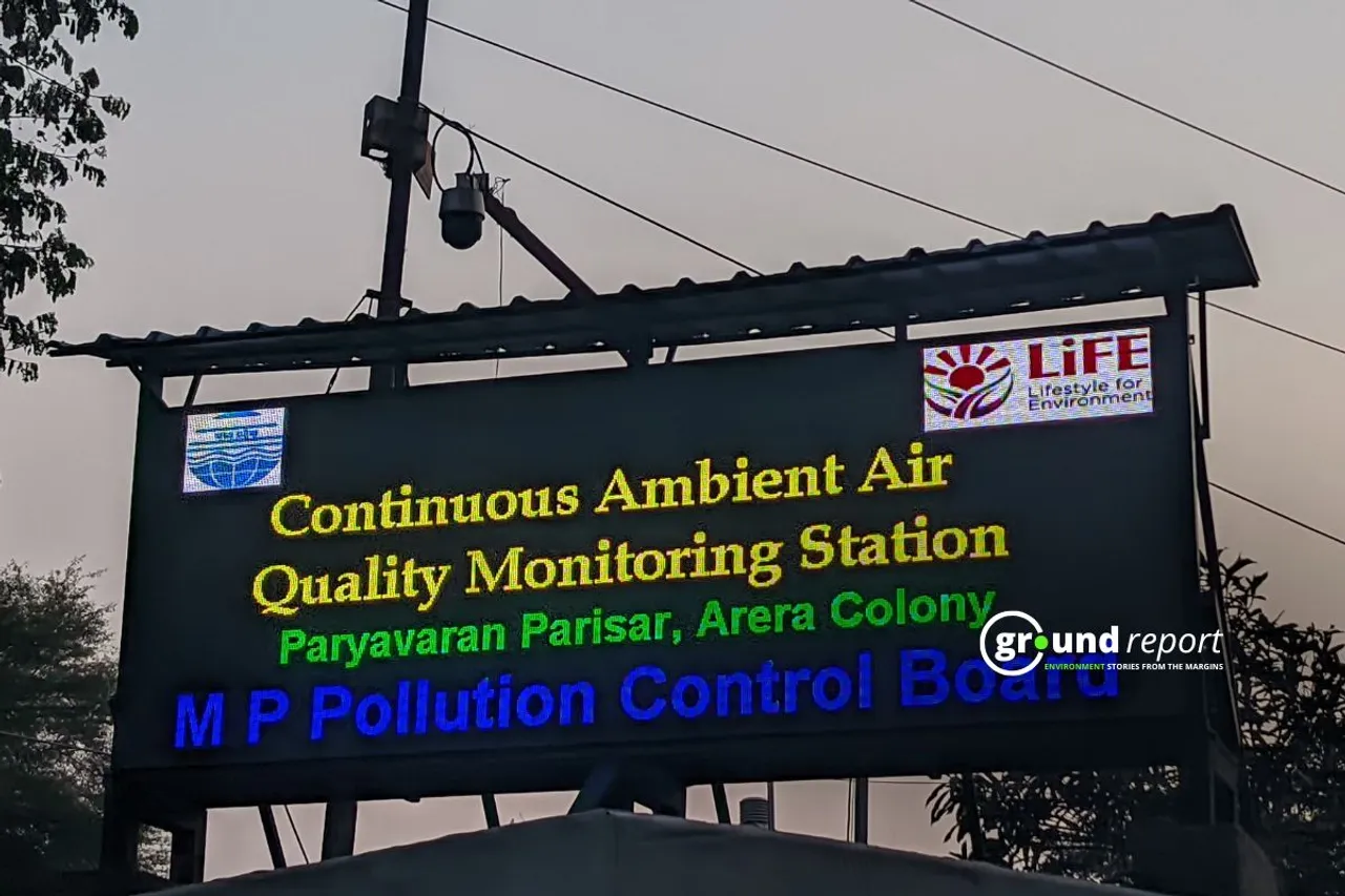 Air quality monitoring stations in Bhopal