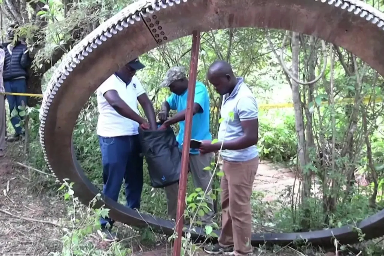 500kg metal ring from sky lands in Kenyan village