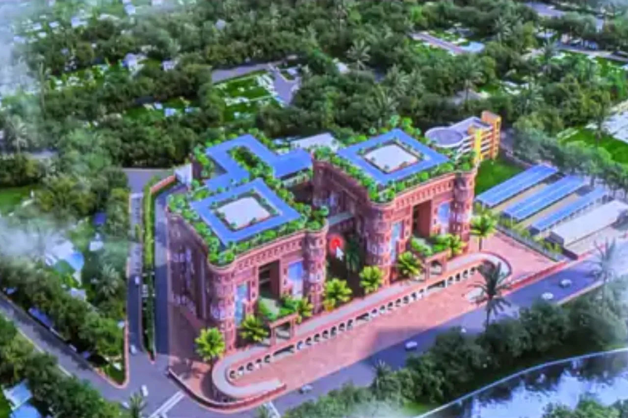Indore’s new green Municipal Corporation building construction