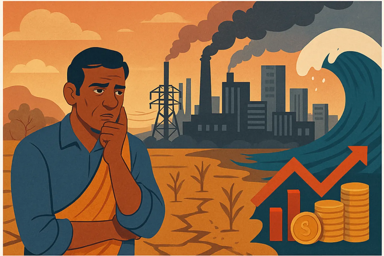 Impact of climate change on India’s economy.  