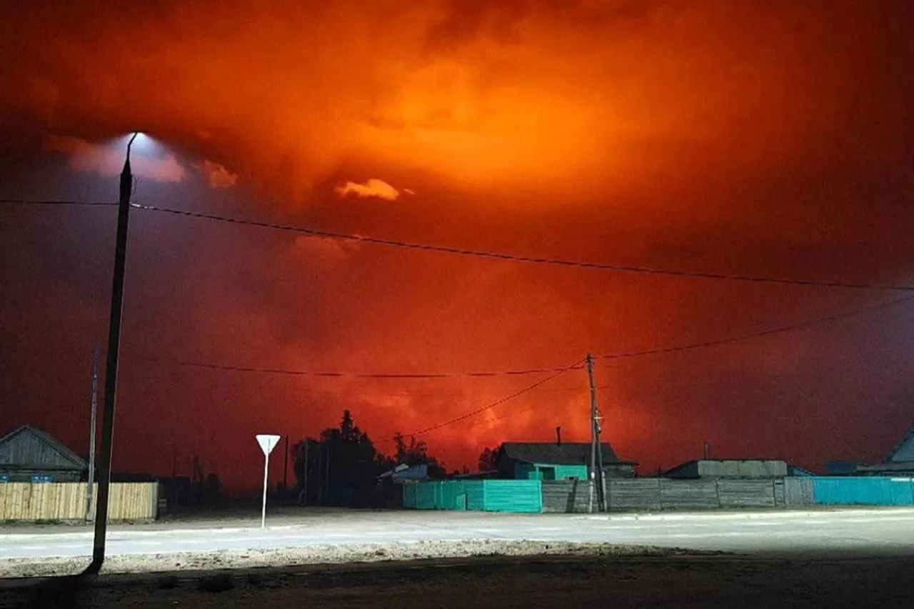 Wildfires near Sulkhara village in Buryatia