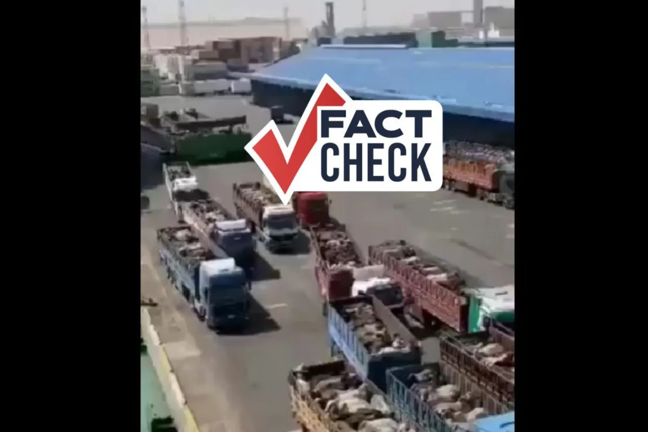 Fact Check: Reality of video showing thousands of cows on Adani port transported to Arab countries