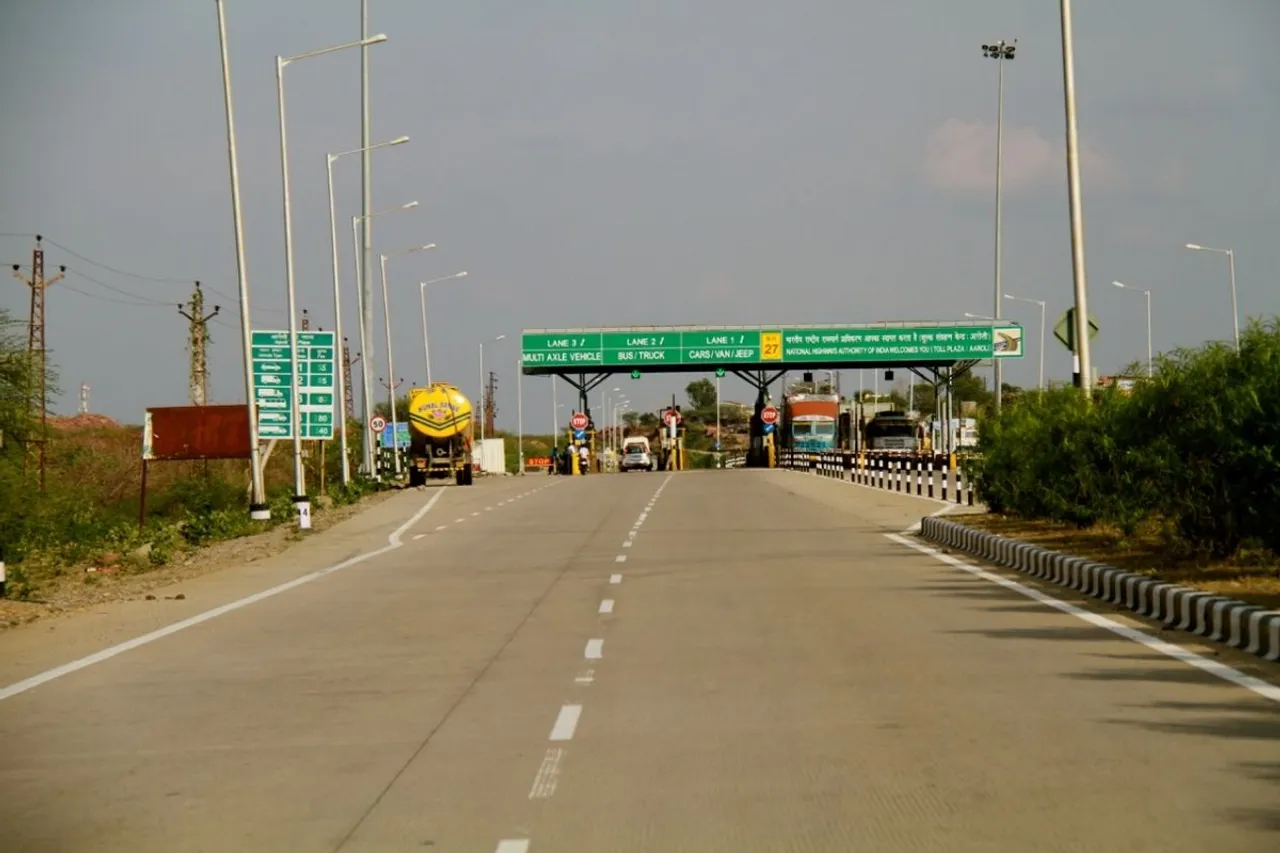 Toll Plaza on roads in India 