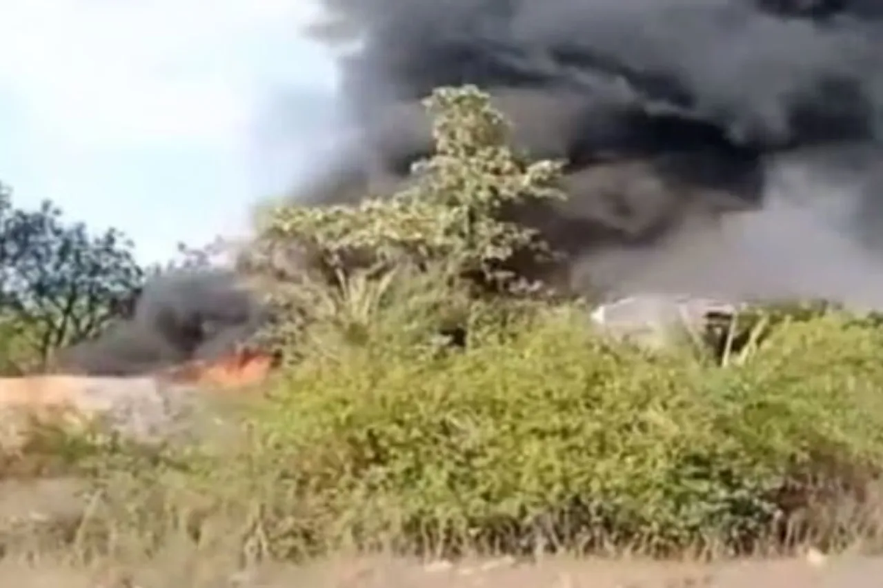 Massive fire broke out in Union Carbide premises