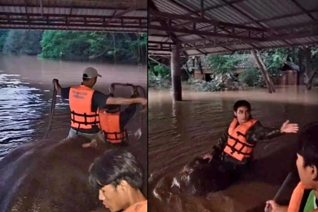 Massive flood hits Chiang Mai in Thailand12345