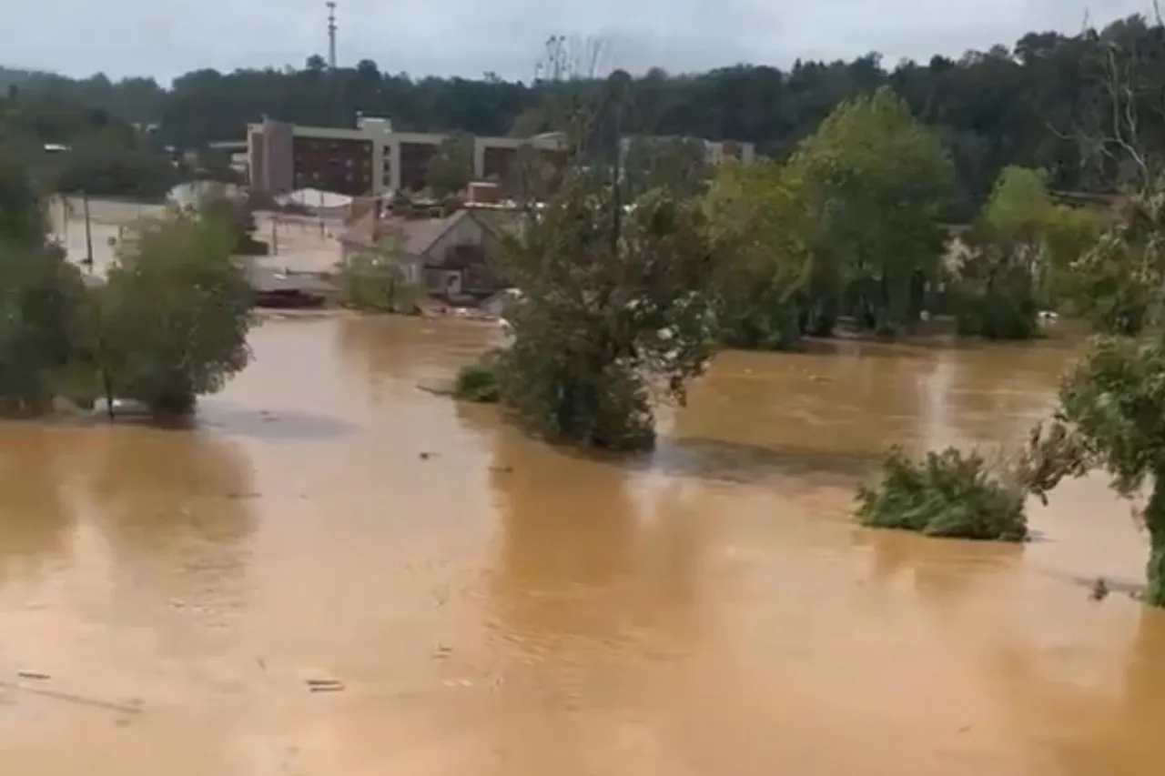 Swannanoa River in Baltimore reached flood levels not seen since 17911234