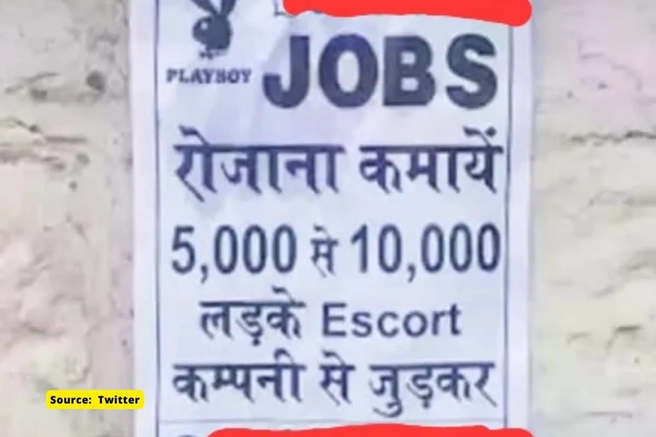 Posters of 'Playboy jobs’ surface across Uttarakhand’s Kotdwar city
