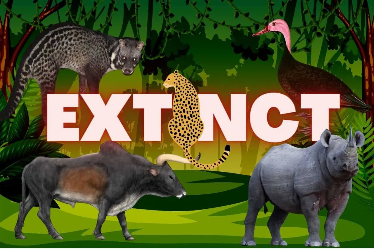 Extinct animal species of India