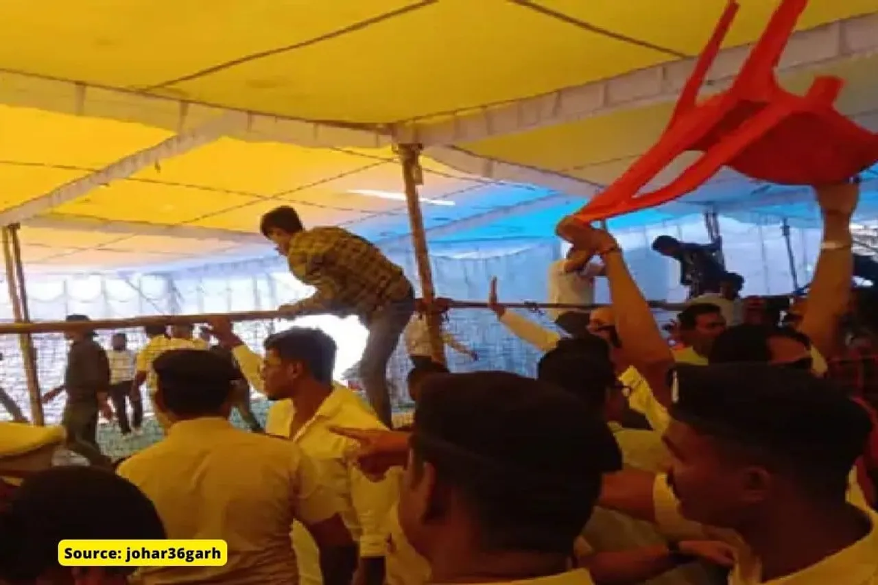 Police and protestors clash at ACC Masturi cement plant hearing
