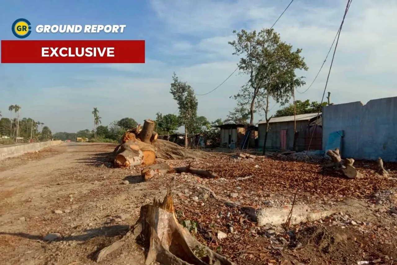 Assam NH37 four lane road project delay reasons