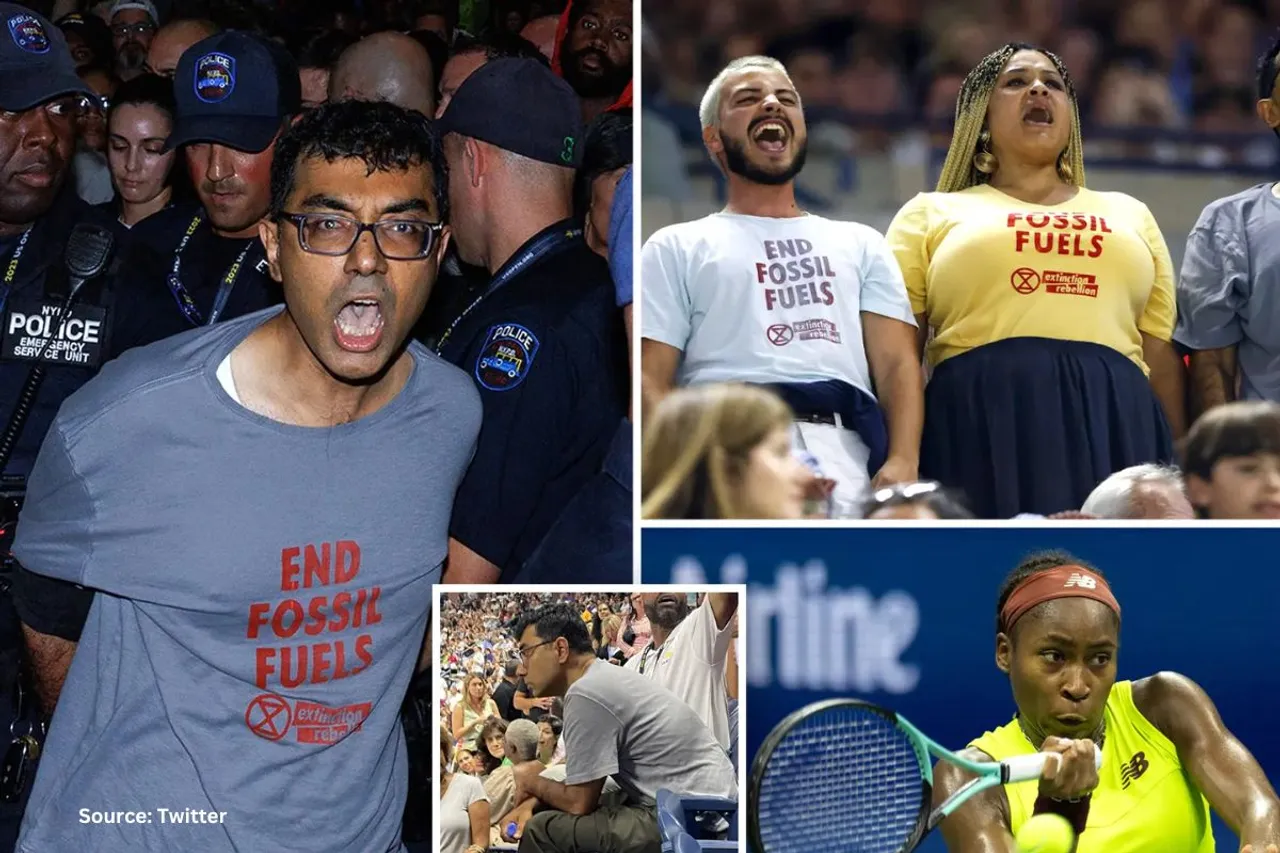 Who is climate activist Sayak Mukhopadhyay disrupted US Open?