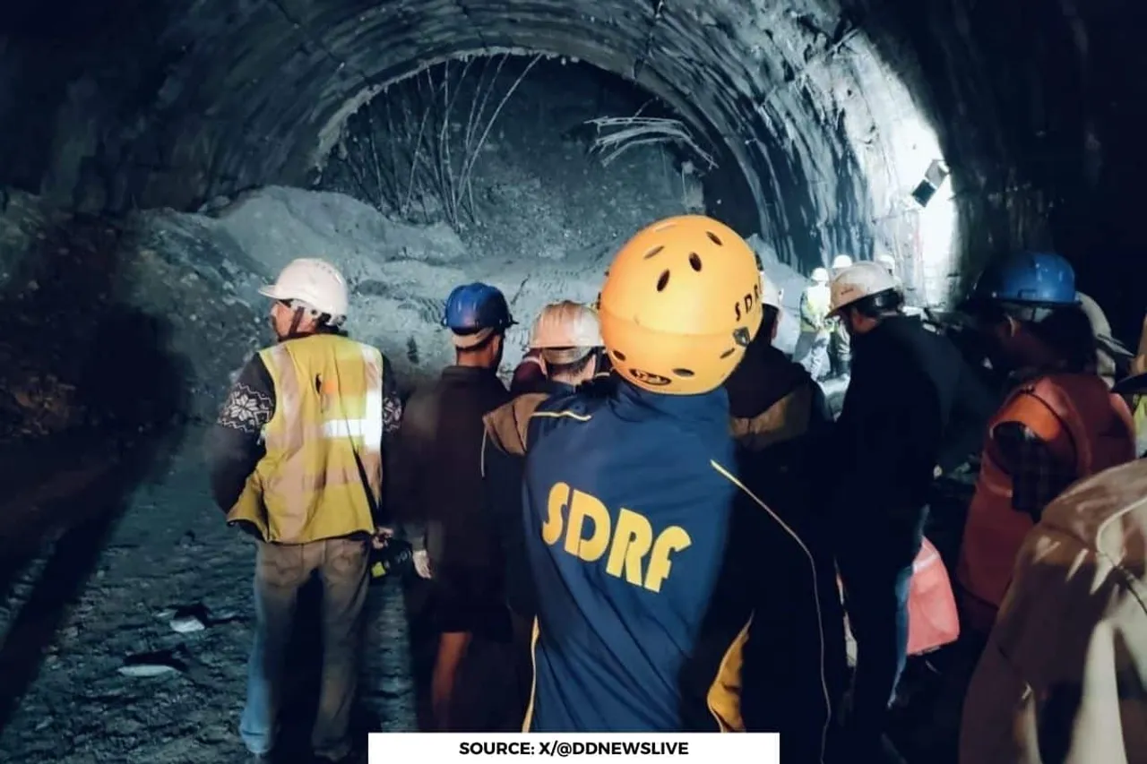 Uttarakhand tunnel collapse: 36 trapped, rescue operations underway