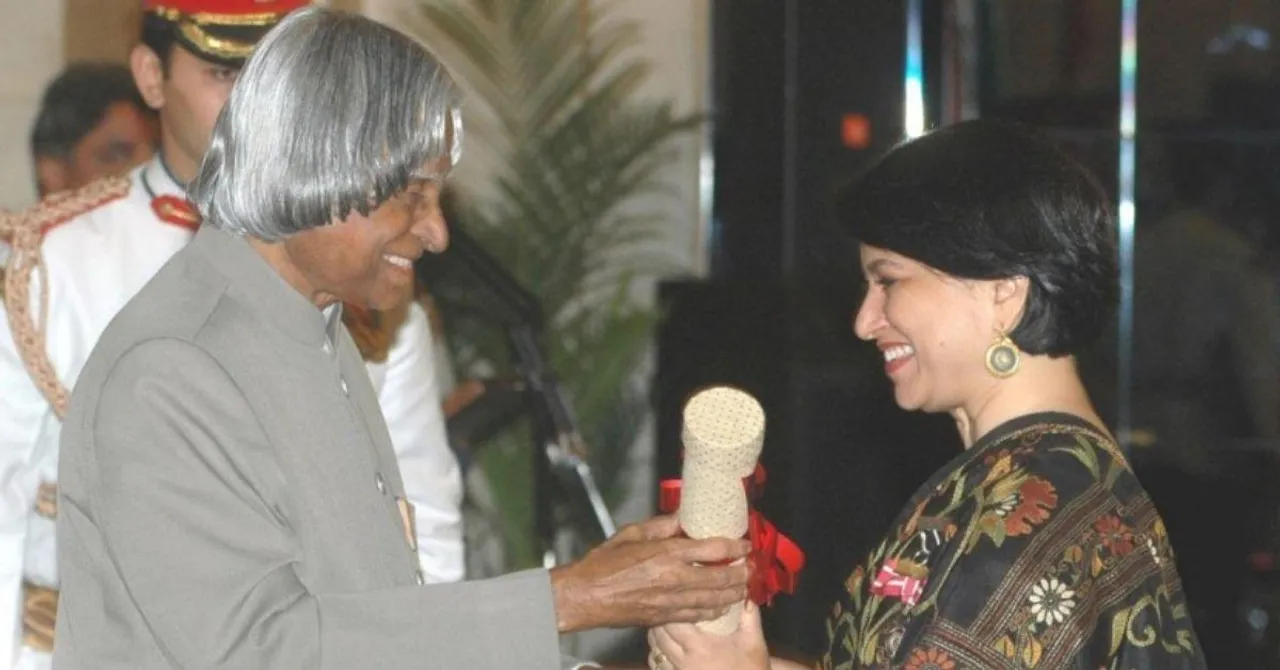 Sucheta Dalal with APJ Abdul Kalam