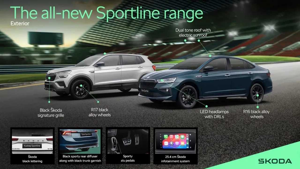 2024 Skoda Kushaq and Slavia Sportline Editions