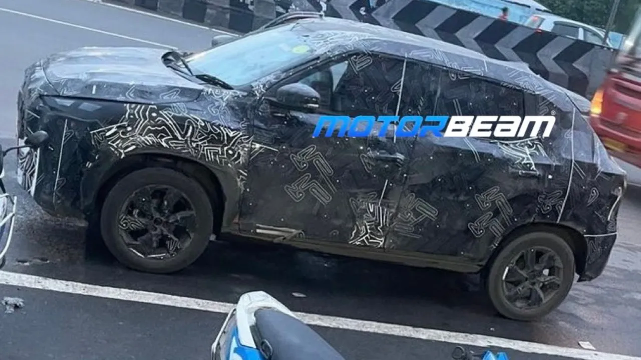 2024 Nissan Magnite Facelift Spied