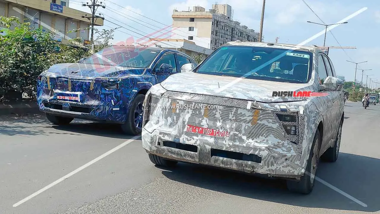 Mahindra XUV e8 SUV and XUV e9 Coupe Spied Testing