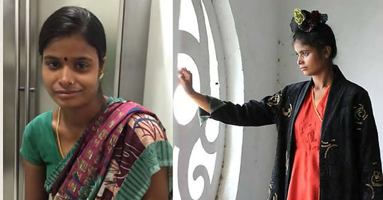 जब एक डिज़ाइनर ने घरेलु काम करनेवाली एक महिला को अपनी मॉडल के तौर पर चुना तो जादू ही हो गया।