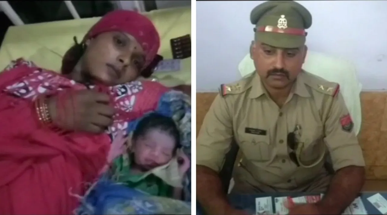 एम्बुलेंस के न पहुंचने पर पुलिस अफ़सर ने गर्भवती महिला को गोद में उठाकर पहुंचाया अस्पताल!
