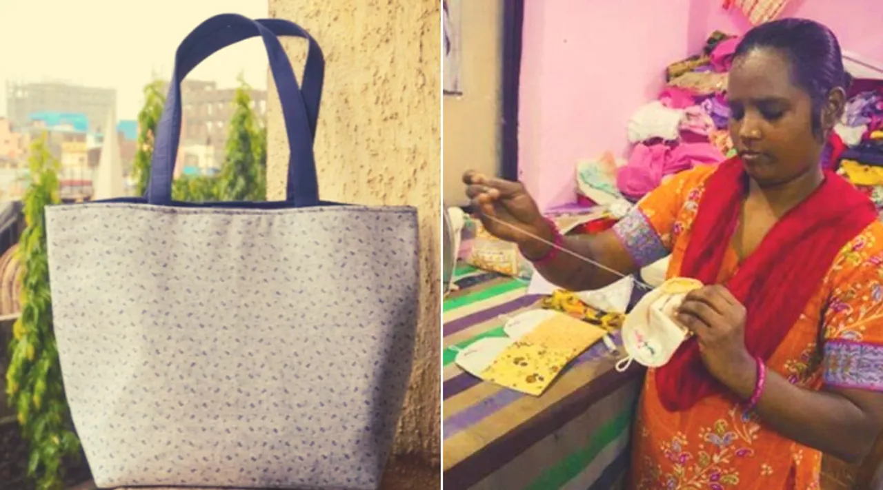 धारावी में बन रहे हैं बचे-कुचे कपड़ों से ये ख़ूबसूरत और किफायती बैग्स!