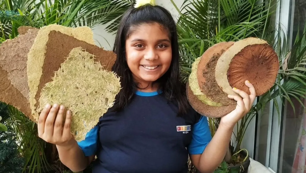 Manya made paper from vegetable peels