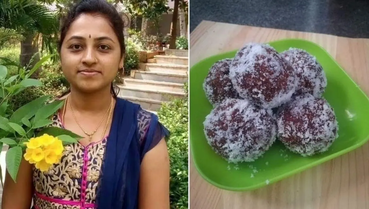 Gulab jamun from banana flour made by Nayana