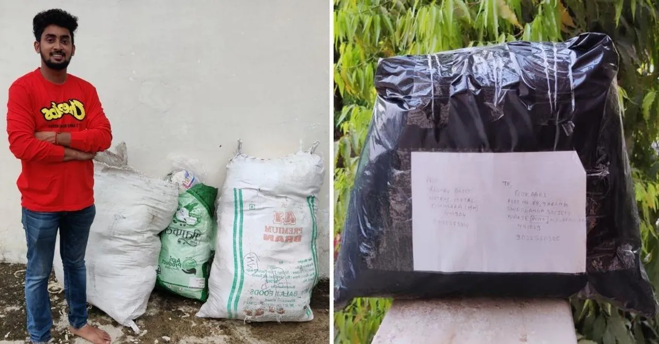 engineer raghav dhoot is collecting plastic waste and helping in recycling plastic products