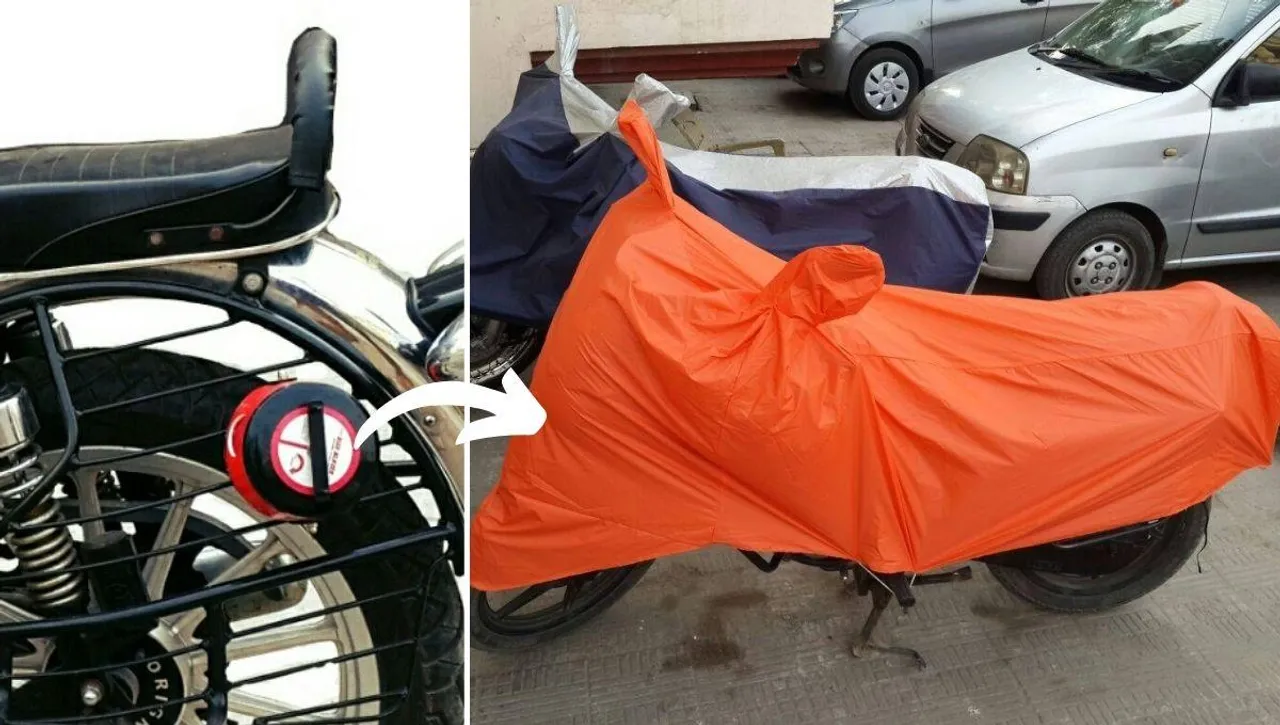 Semi Automatic bike cover