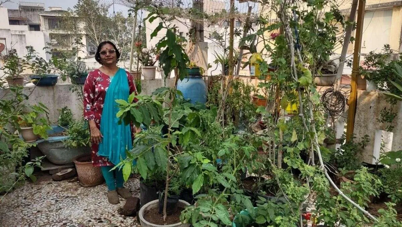 Dr. Rekha gardening