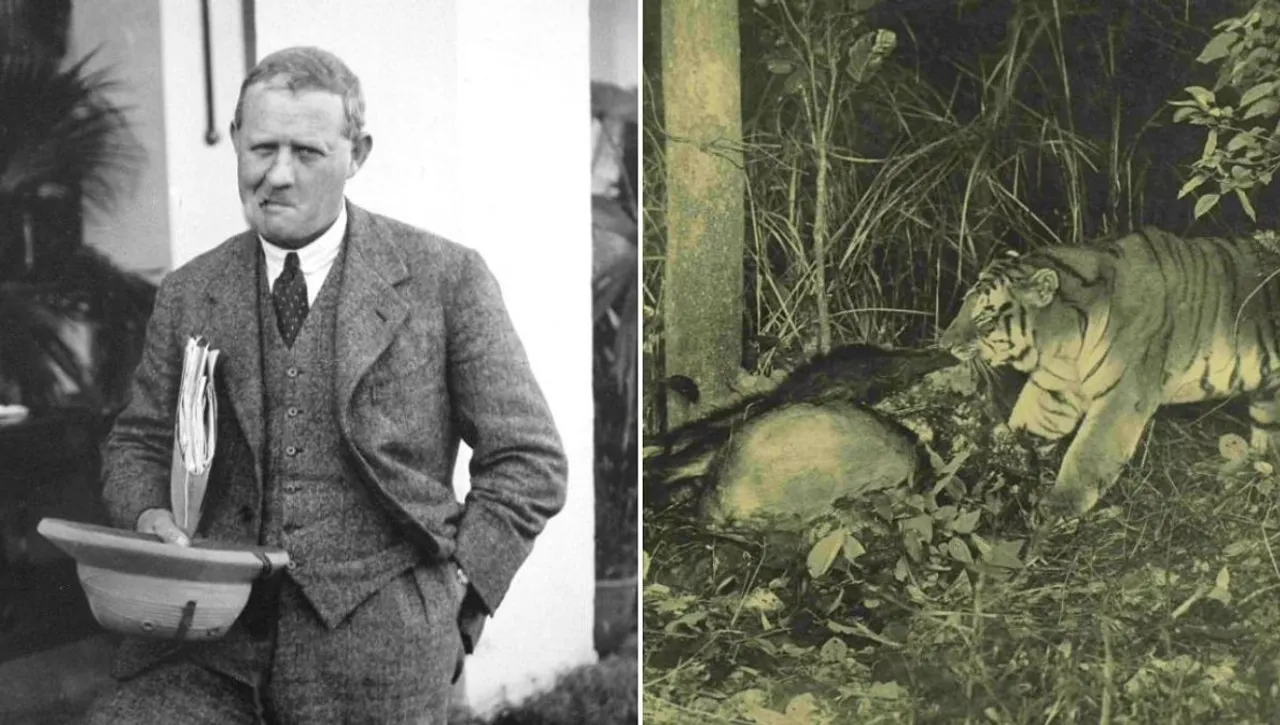 Frederick Walter Champion took the first picture of tigers in Indian forest, tiger reserve