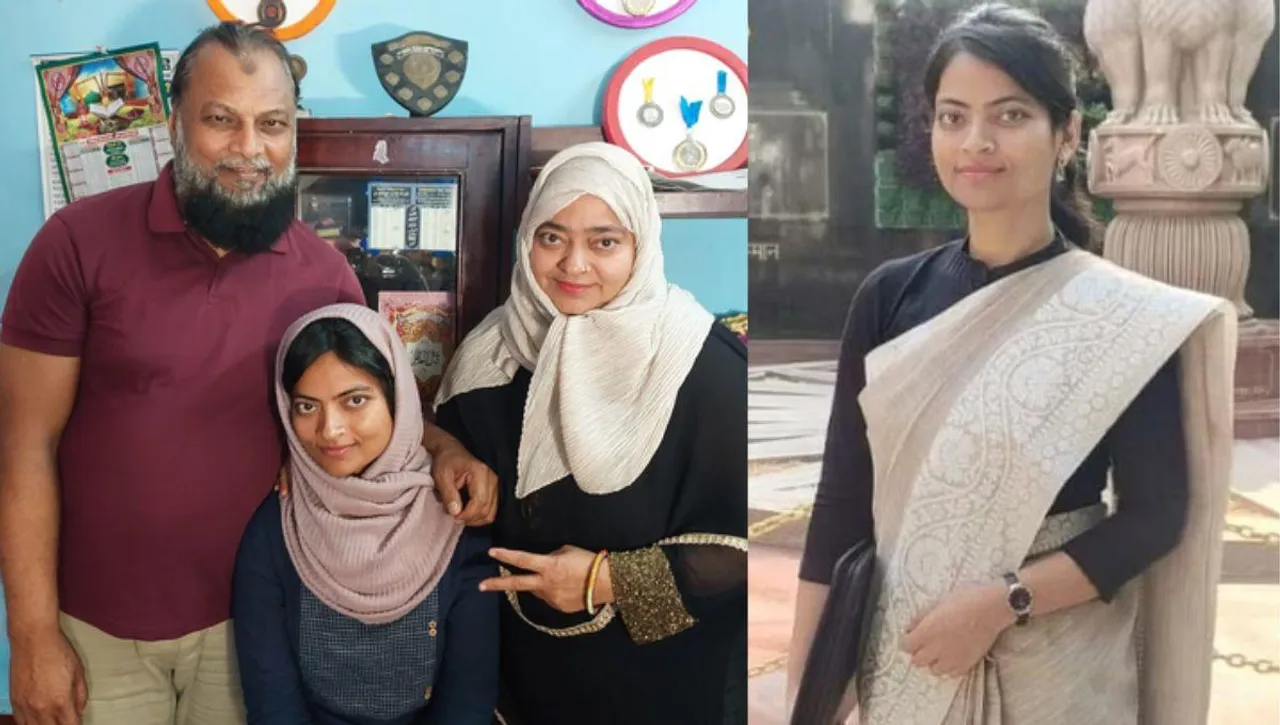 Saltanat Parveen with her family