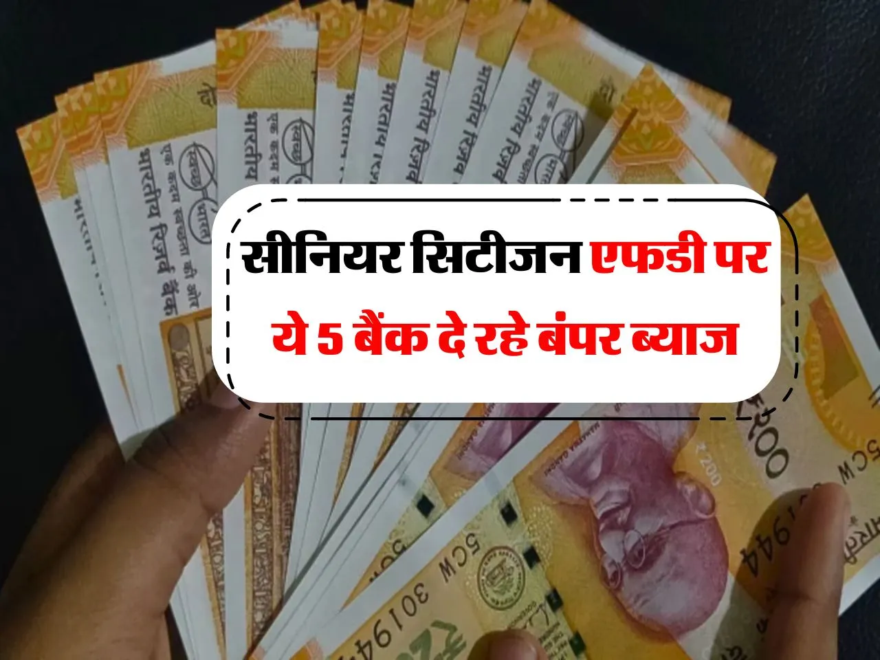 FD Rate : सीनियर सिटीजन एफडी पर ये 5 बैंक दे रहे बंपर ब्याज  