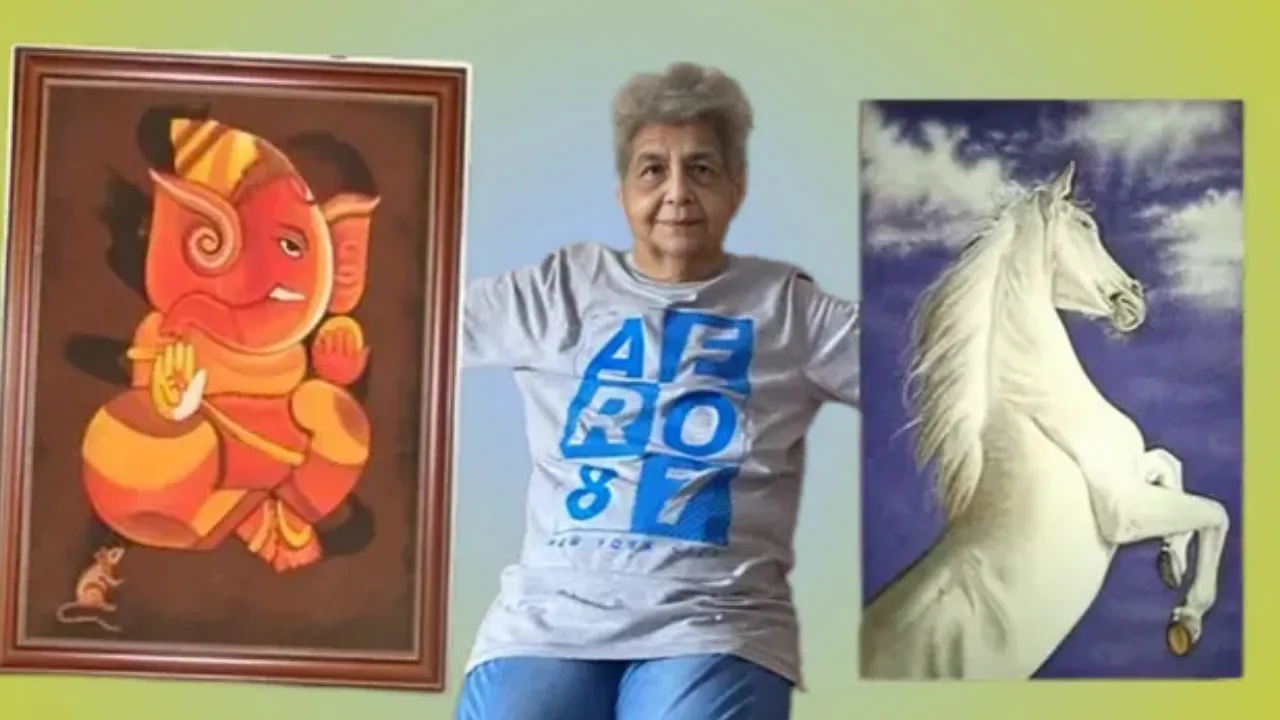 How Mumbai's 80-Year-Old Chetna Pandya Unleashes Imagination With Art & Poetry