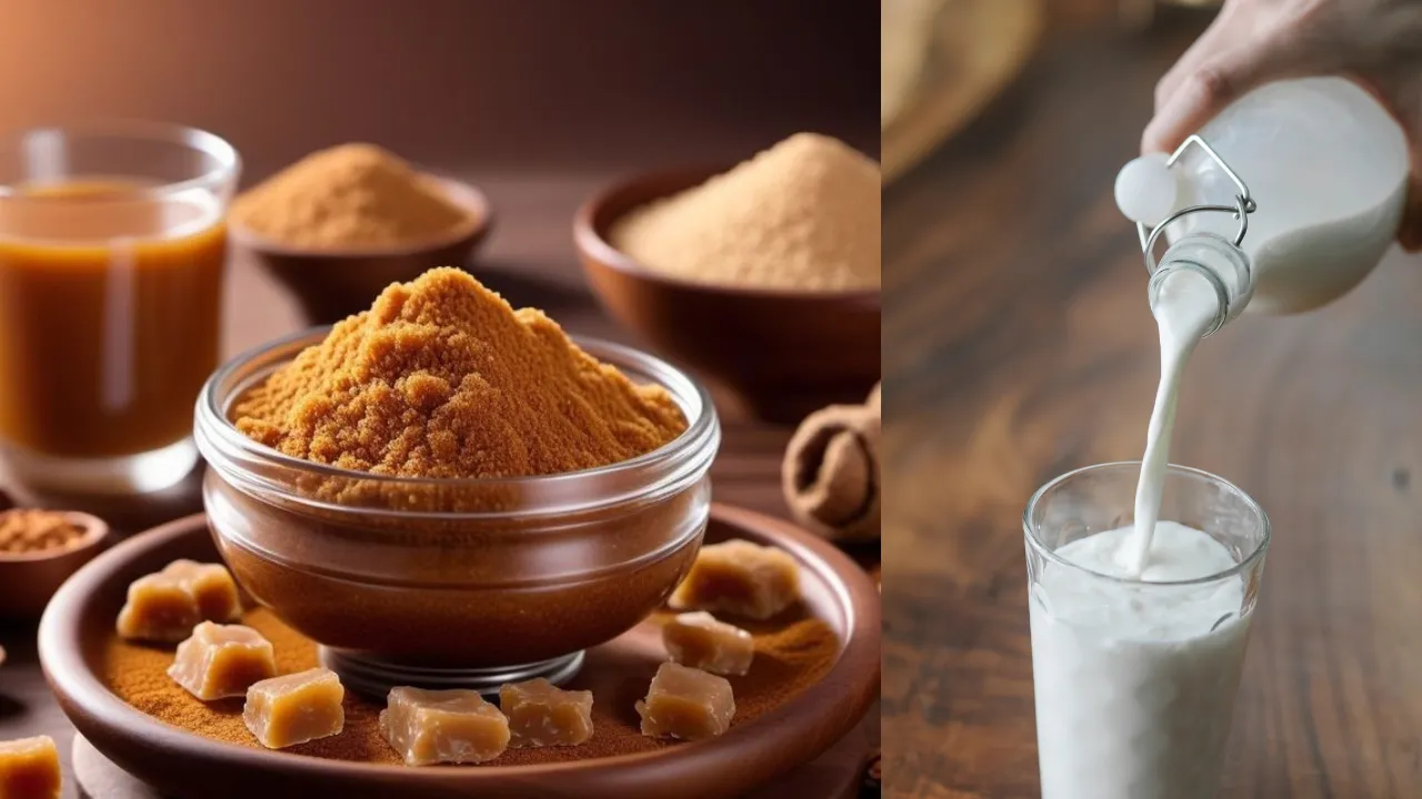 Milk and Jaggery