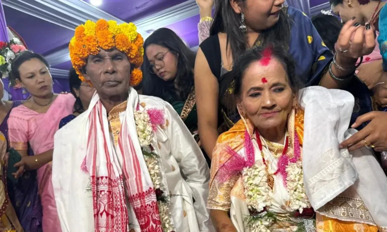 Couple marries after falling in love in Guwahati old age home