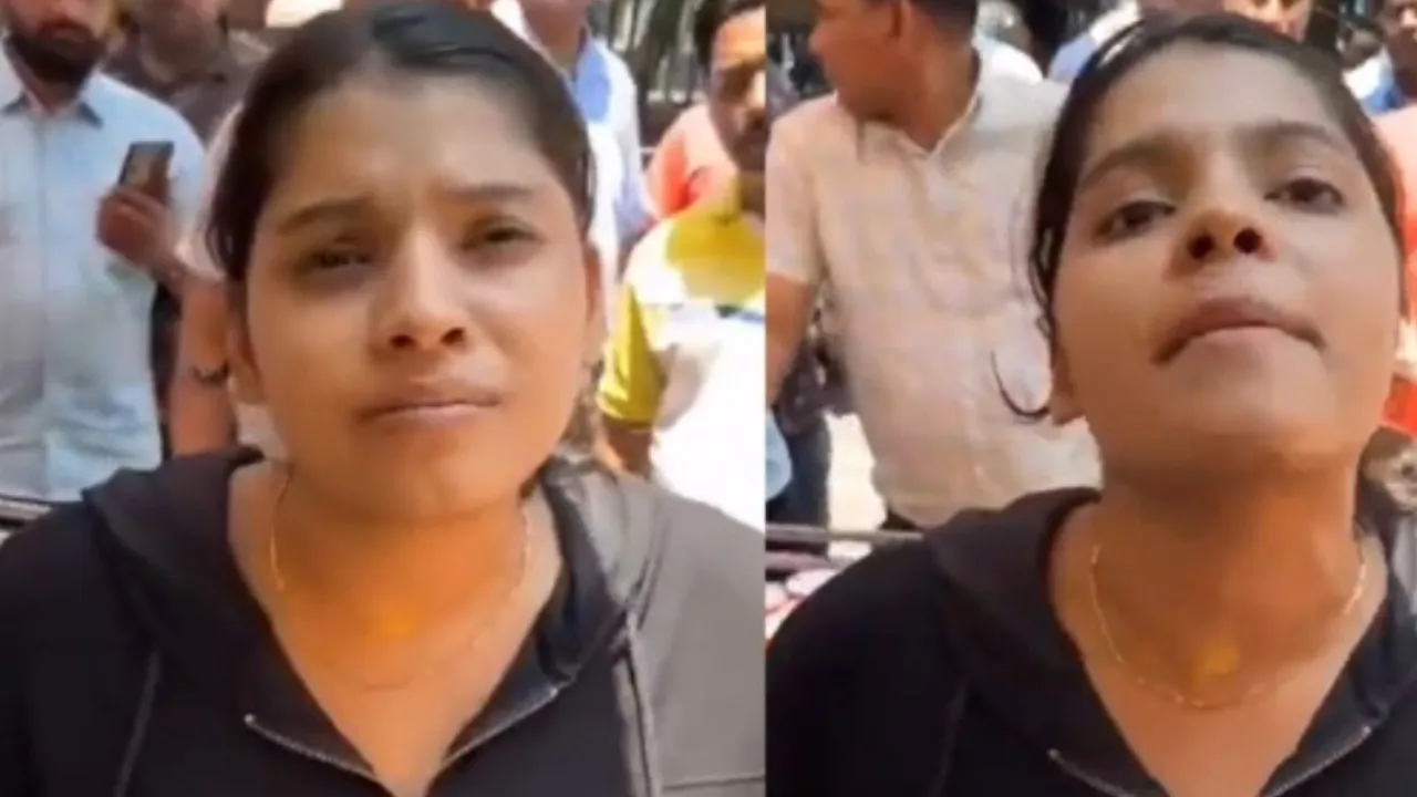 Viral Video mam harrar women over speaking hindi