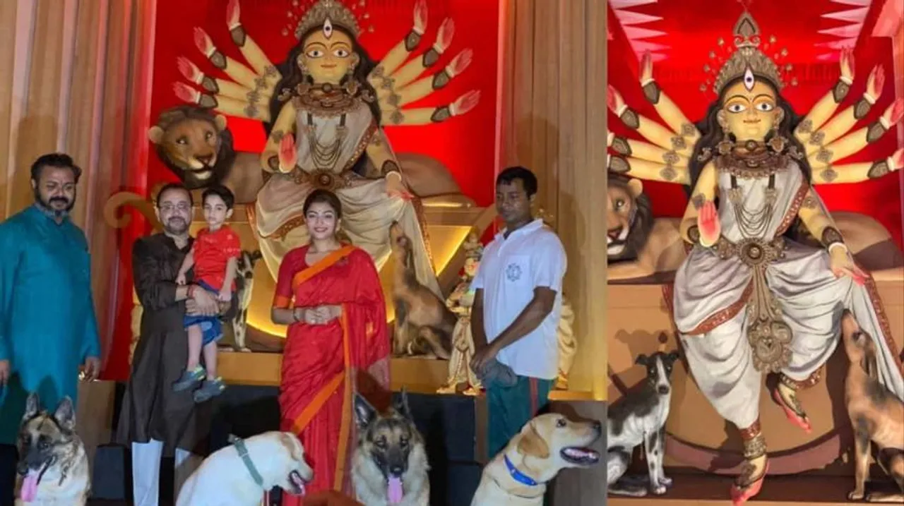 pet friendly durga pandal