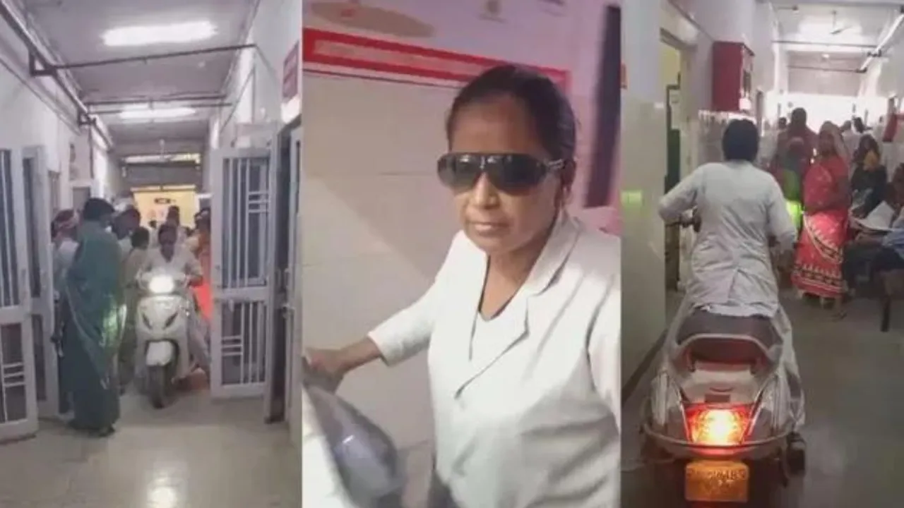 Nurse Rides Scooter in Hospital Corridor! Viral Video Creates Uproar