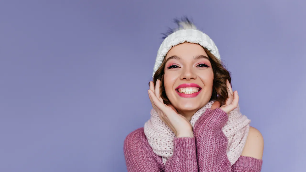 Glowing skin in winters