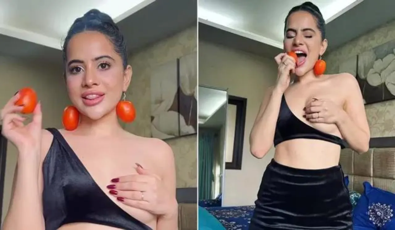 Uorfi Javed Wears Tomatoes