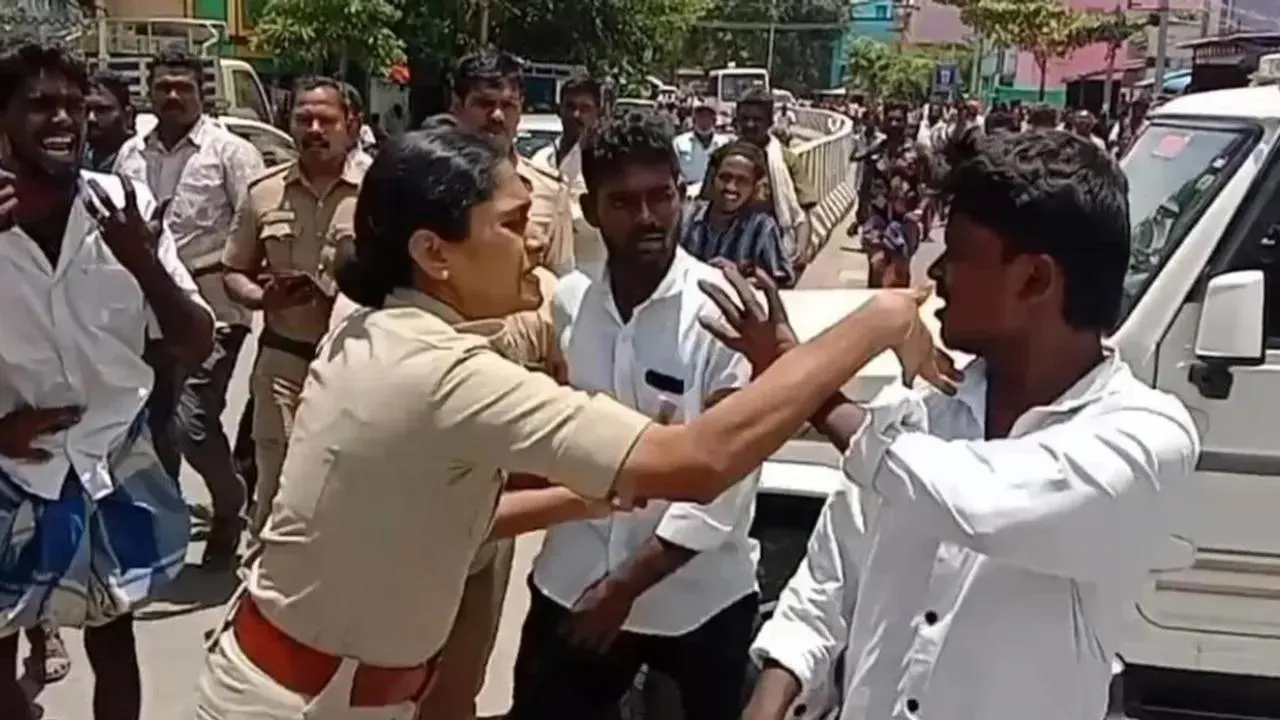 Man Arrested for Assaulting Woman Cop During Tamil Nadu Protest