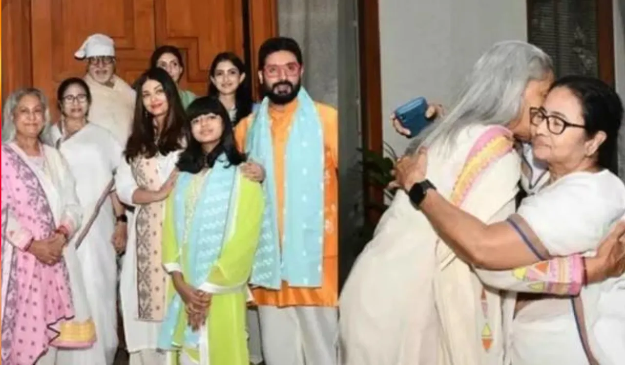 जलसा में ममता बनर्जी ने अमिताभ बच्चन को बांधी राखी