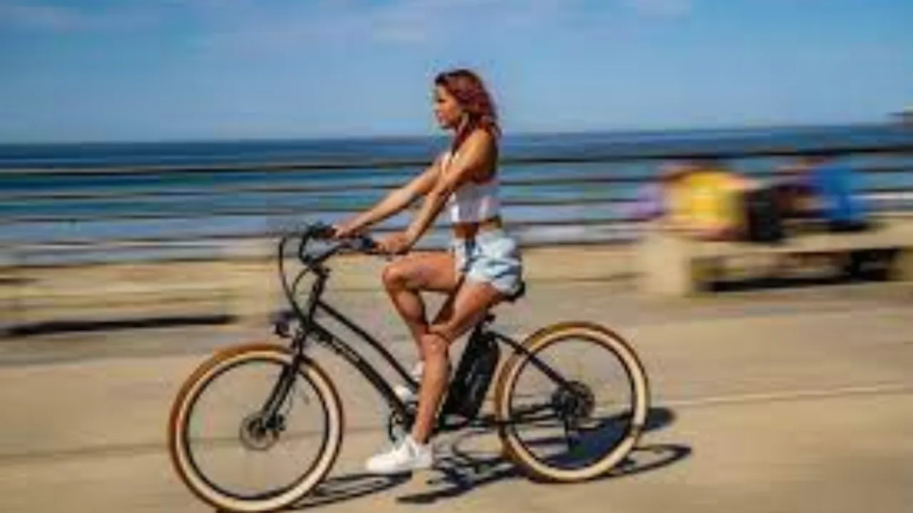 woman cycling