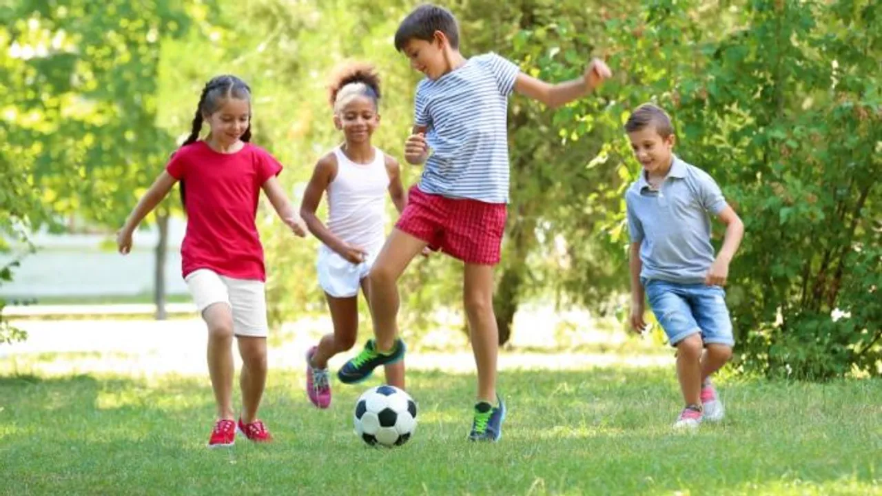playing children