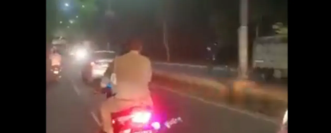 police cops helmet viral video