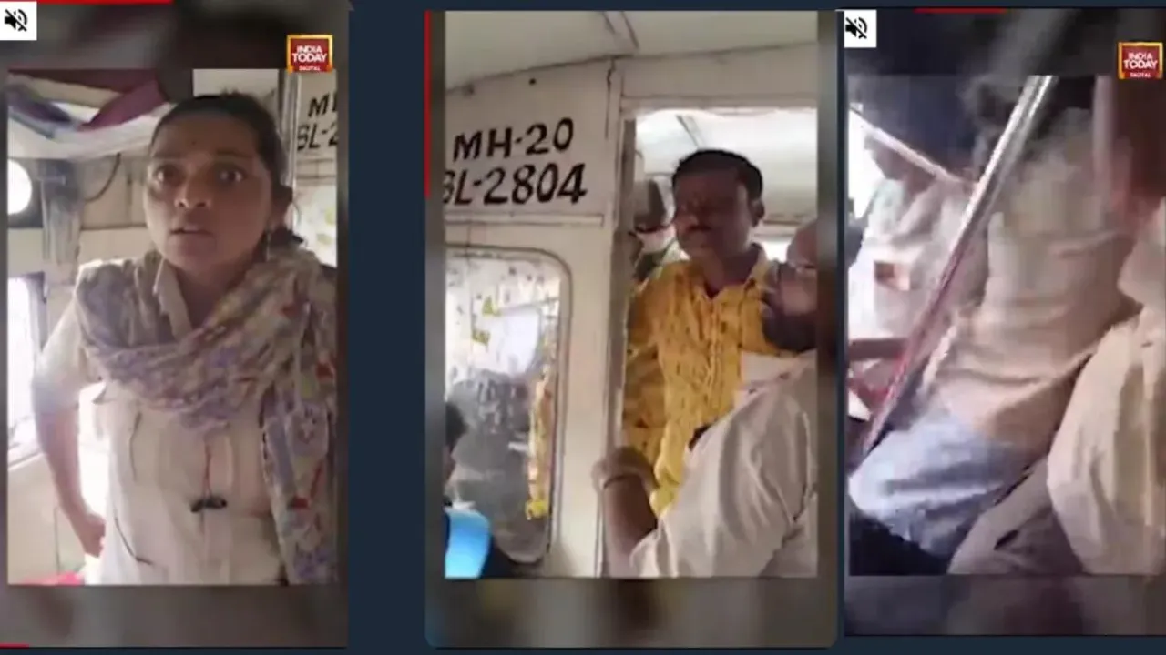 Male passenger slaps female bus conductor in Maharashtra