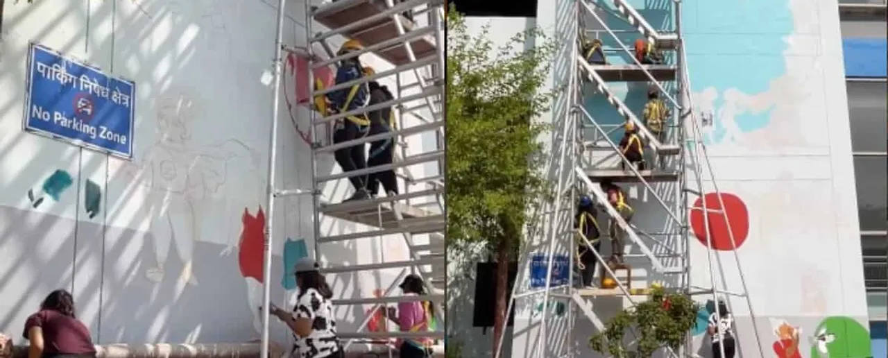 महिला दिवस के लिए दिल्ली मेट्रो स्टेशन