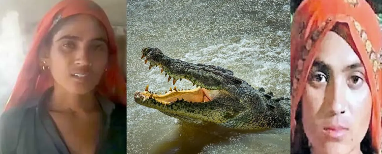 Woman Fights Crocodile To Save Husband  /